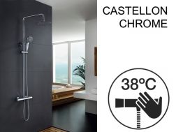 Duschsäule, thermostatisch - CASTELLON CHROME