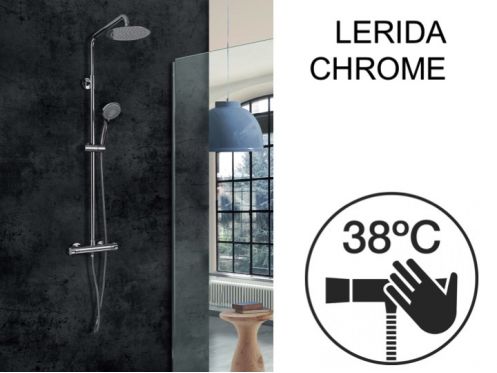 Duschsule, thermostatisch - LERIDA CHROME