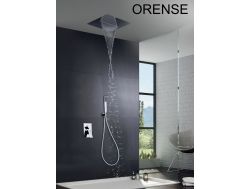 Gebauter Brausemischer  und Decke mit Kaskade - ORENSE CHROME