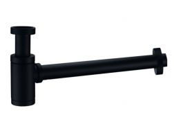 Waschbecken-Siphon aus Messing Schwarz Matt