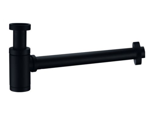 Waschbecken-Siphon aus Messing Schwarz Matt