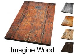 Duschwanne, verziert mit einem personalisierten Bild - IMAGINE WOOD