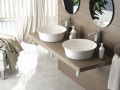 Washbasin � 420 mm, in fine white ceramic - AJAX
