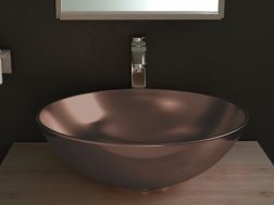 Waschbecken Ø 400 mm, aus verzierter Keramik - BOL BRONCE