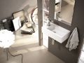 Handwaschbecken, 255 x 455 mm, Keramik, aufgehngt - PICOLO I.
