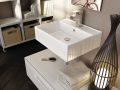 Washbasin 410 x 410 mm, ceramic, wall-hung - LIBRA