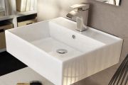 Washbasin 350 x 500 mm, ceramic, wall-hung - LEO