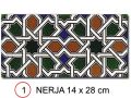 NERJA14x28 cm - Wandfliese im orientalischen Stil.