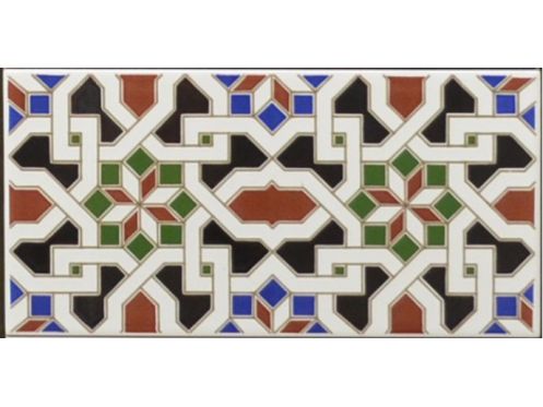 GRANADA 14x28 cm - Wandfliese im orientalischen Stil.