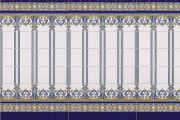 MALLORCA 20x20 cm - Wandfliese im orientalischen Stil.