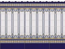 MALLORCA 20x20 cm - Wandfliese im orientalischen Stil.