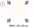 IBIZA 20x20 cm - Wandfliese im orientalischen Stil.