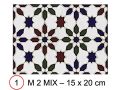 M 2 MIX 15x20 cm - Wandfliese im orientalischen Stil.