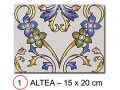 ALTEA 15x20 cm - Wandfliese im orientalischen Stil.