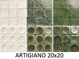 ARTIGIANO 20x20 cm - Wandfliese im andalusischen Stil.