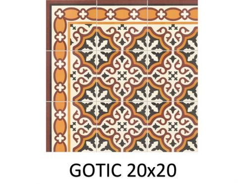 GOTIC 20x20 - Fliesen, Zementfliesenoptik - MAINZU