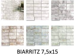 BIARRITZ 7,5x15 cm - Wandfliese im andalusischen Stil.