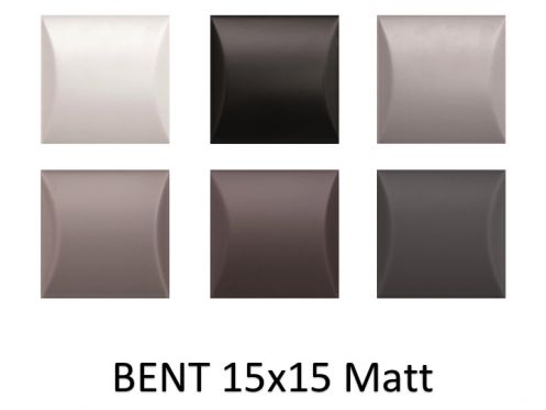 BENT 15x15 - 3D Relieffliese