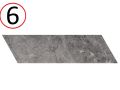 MARMOL 14x16 und 7x30 cm - Sechseckige und Chevron-Fliesen, Marmoreffekt