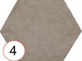 Portland Beige 14x16 cm - Bodenfliesen, sechseckiges Steinzeug aus Porzellan