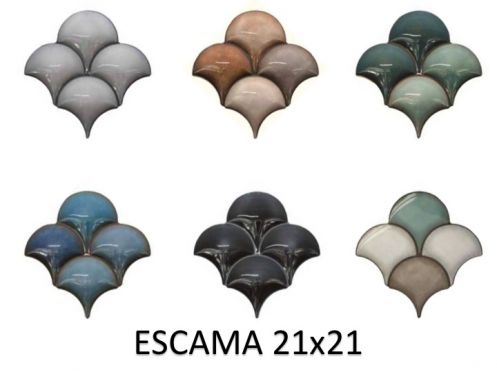 ESCAMA 21x21 - 3D Relieffliese