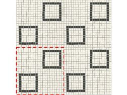COIMBRA WHITE 15x15 cm  - Bodenfliesen, alter Mosaik-Look.