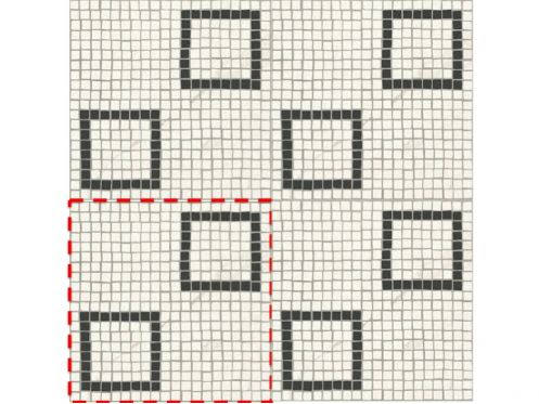 COIMBRA WHITE 15x15 cm  - Bodenfliesen, alter Mosaik-Look.