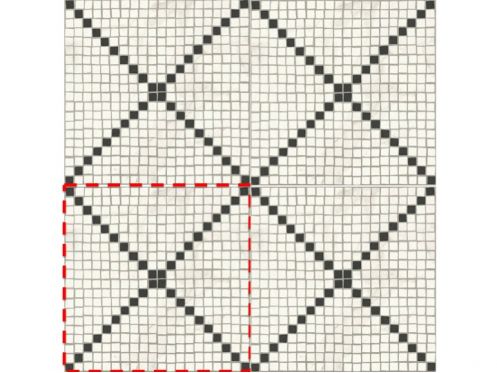 PORTO WHITE 15x15 cm  - Bodenfliesen, alter Mosaik-Look.