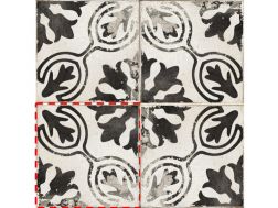 IRUELA BLACK 15x15 cm -  Bodenfliesen, klassische Muster