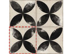 DAROCA BLACK 15x15 cm -  Bodenfliesen, klassische Muster