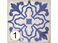 VILLENA BLUE 15x15 cm -  Bodenfliesen, klassische Muster