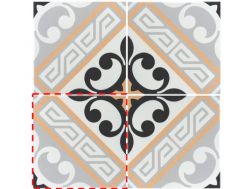 JULIETTE MARRON 20x20 -  Fliesen, Boden, Aussehen, Zementfliesen
