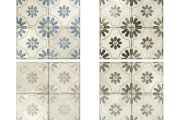 FS BLUME 45x45 -Fliesen mit altem Aussehen.
