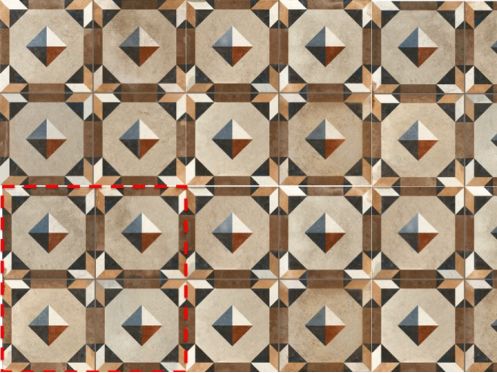 FS COMILLAS 33x33 -Fliesen mit altem Aussehen.