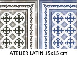 ATELIER LATIN 15x15 cm -  Bodenfliesen, klassische Muster