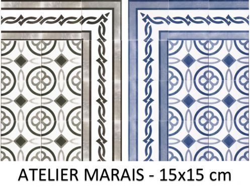 ATELIER MARAIS 15x15 cm -  Bodenfliesen, klassische Muster
