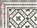 ATELIER VENDOME 15x15 cm -  Bodenfliesen, klassische Muster