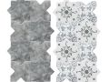BECOLORS 14x14 cm, GREY - Boden- und Wandfliesen im orientalischen Stil.