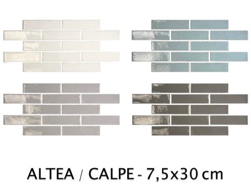 ALTEA / CALPE 7,5x30 cm -  Wandfliesen im alten Stil