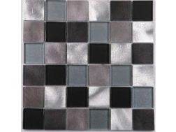 50AUCKLAND - 30 x 30 cm - Mosaik Zeitgenössisches Design, Metallic
