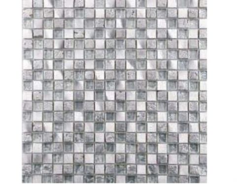 DUBAI  - 30 x 30 cm - Zeitgen�ssisches Design Mosaik, gl�nzendes Silber