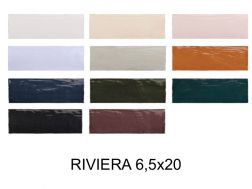 RIVIERA 6,5x20 cm - Wandfliese im zelligen Stil.