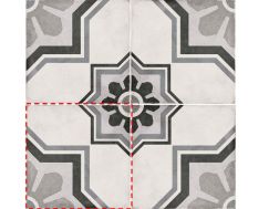 Capitol Grey 20x20 - Fliesen, Zementfliesenoptik