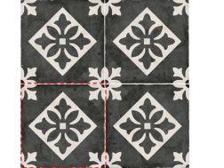 Padua Black 20x20 - Fliesen, Zementfliesenoptik