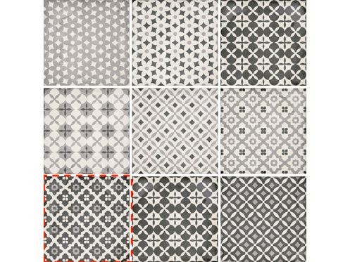 Alameda Grey 20x20 - Fliesen, Zementfliesenoptik