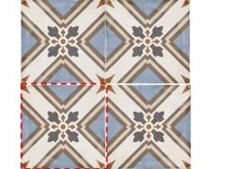 Turin Colour 20x20 - Fliesen, Zementfliesenoptik