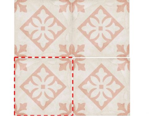 Padua Pink 20x20 - Fliesen, Zementfliesenoptik