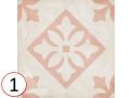 Padua Pink 20x20 - Fliesen, Zementfliesenoptik