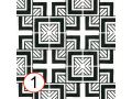 Metropolitan B&W 20x20 cm - Fliesen, Zementfliesenoptik, schwarz und wei