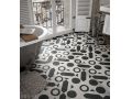 Patchwork B&W 20x20 cm - Fliesen, Zementfliesenoptik, schwarz und wei